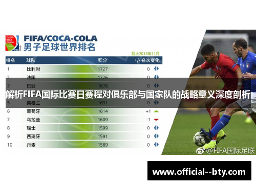 解析FIFA国际比赛日赛程对俱乐部与国家队的战略意义深度剖析